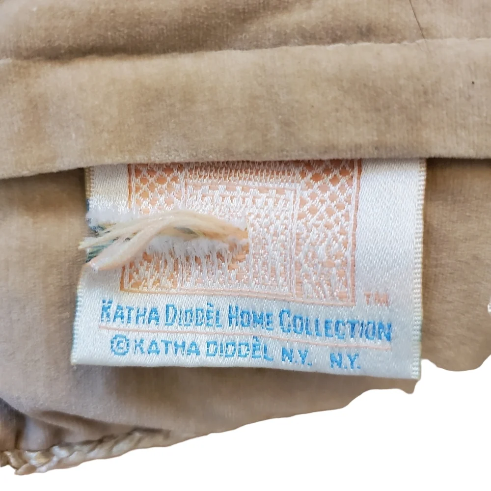 Katha Diddel Vintage Giraffe Zebra Scene Needlepoint Pillows Set Of‎ 2